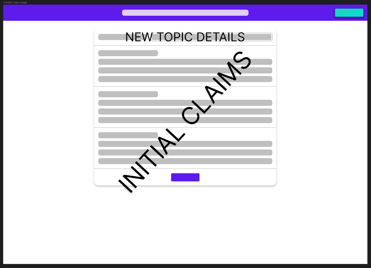 Create topic page